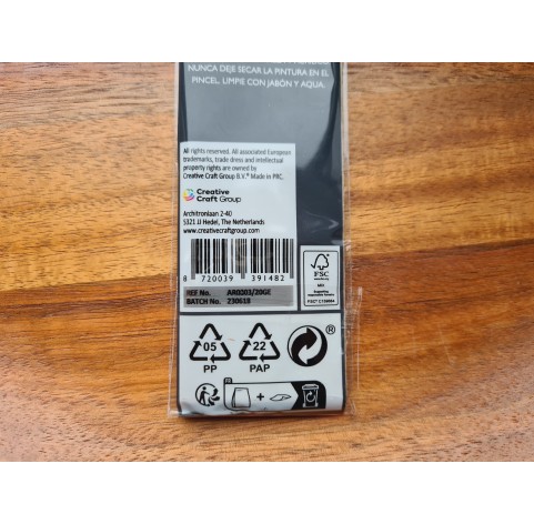 Synthetic brush Nassau Professional, nylon, flat and round, 6 brushes