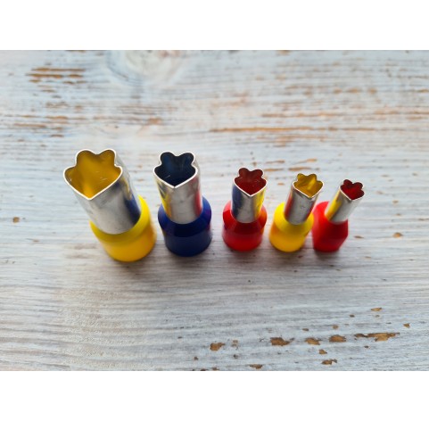 Metal Cutters Curved Petal, 4, 5 or 9 pcs., Ø 0.3-1.4 cm