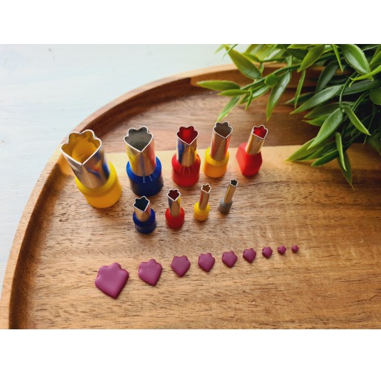 Metal Cutters Curved Petal, 4, 5 or 9 pcs., Ø 0.3-1.4 cm