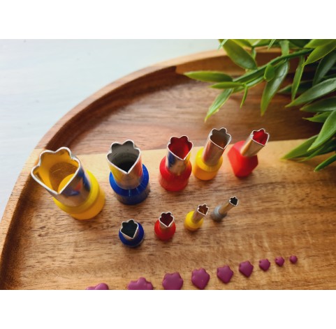 Metal Cutters Curved Petal, 4, 5 or 9 pcs., Ø 0.3-1.4 cm