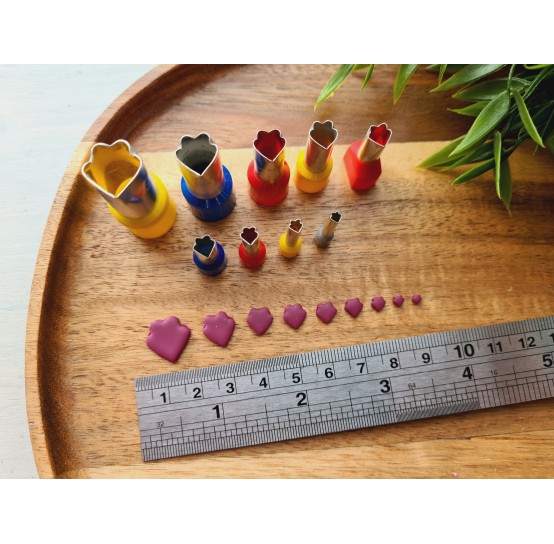 Metal Cutters Curved Petal, 4, 5 or 9 pcs., Ø 0.3-1.4 cm