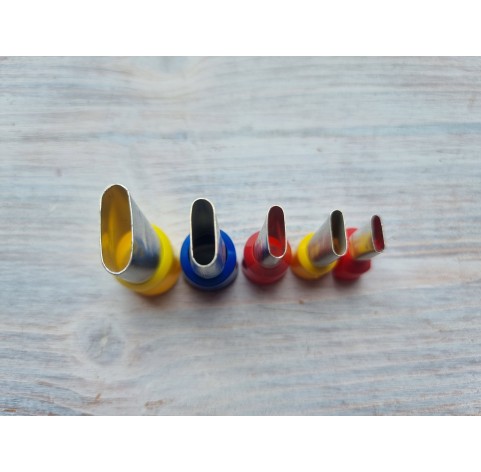 Metal Cutters Elongated oval, 4, 5 or 9 pcs., Ø 0.3-1.9 cm