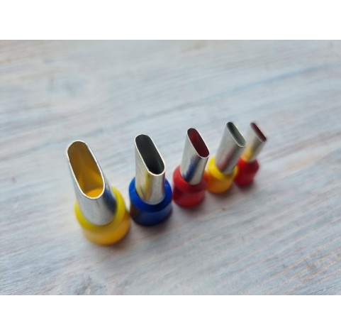 Metal Cutters Elongated oval, 4, 5 or 9 pcs., Ø 0.3-1.9 cm