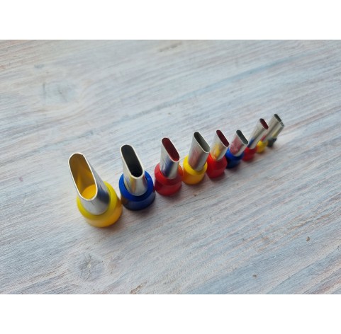 Metal Cutters Elongated oval, 4, 5 or 9 pcs., Ø 0.3-1.9 cm