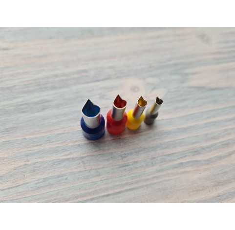 Metal Cutters Flame, 4, 5 or 9 pcs., Ø 0.3-1.9 cm