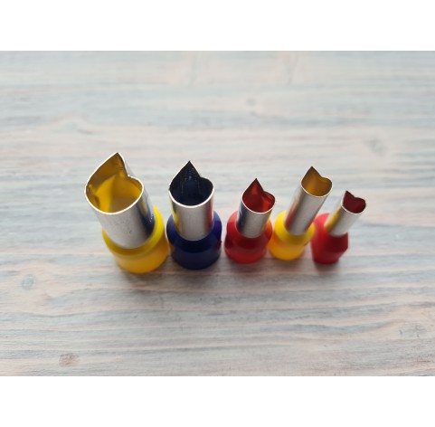 Metal Cutters Flame, 4, 5 or 9 pcs., Ø 0.3-1.9 cm