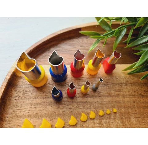 Metal Cutters Flame, 4, 5 or 9 pcs., Ø 0.3-1.9 cm