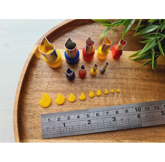Metal Cutters Flame, 4, 5 or 9 pcs., Ø 0.3-1.9 cm