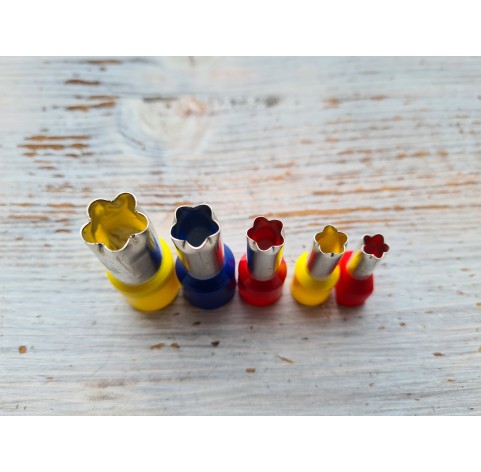 Metal Cutters Flower, 4, 5 or 9 pcs., Ø 0.3-1.4 cm