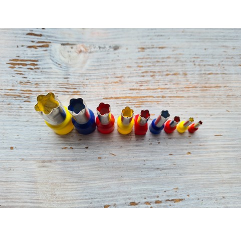 Metal Cutters Flower, 4, 5 or 9 pcs., Ø 0.3-1.4 cm