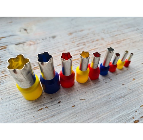 Metal Cutters Flower, 4, 5 or 9 pcs., Ø 0.3-1.4 cm