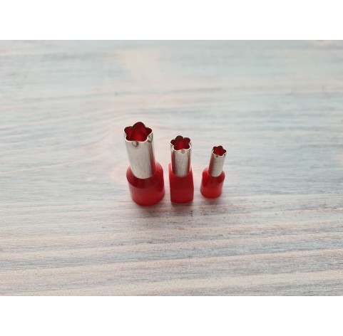 Metal Cutters Flower, 3 pcs., Ø 0.5-0.9 cm