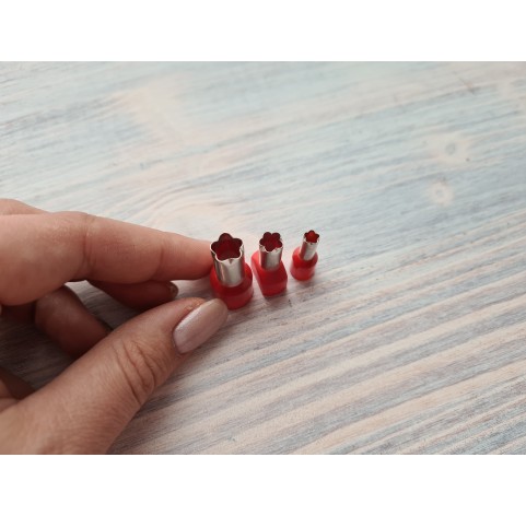Metal Cutters Flower, 3 pcs., Ø 0.5-0.9 cm