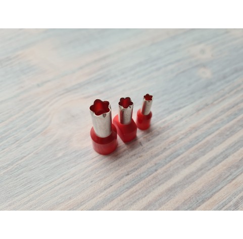 Metal Cutters Flower, 3 pcs., Ø 0.5-0.9 cm