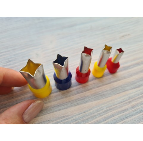 Metal Cutters Four point Star, 4, 5 or 9 pcs., Ø 0.3-1.4 cm