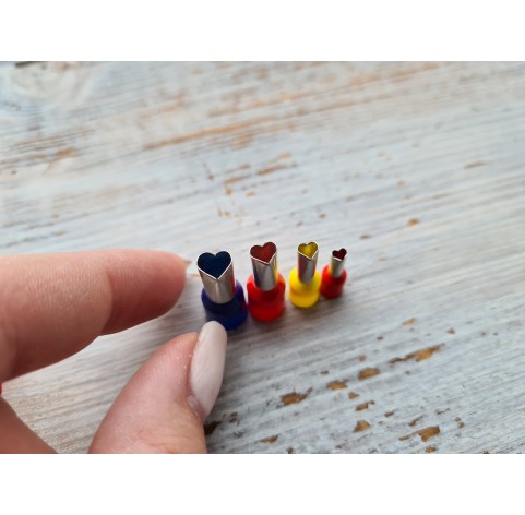 Metal Cutters Square, 4, 5 or 9 pcs., Ø 0.3-1.4 cm