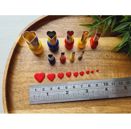 Metal Cutters Square, 4, 5 or 9 pcs., Ø 0.3-1.4 cm