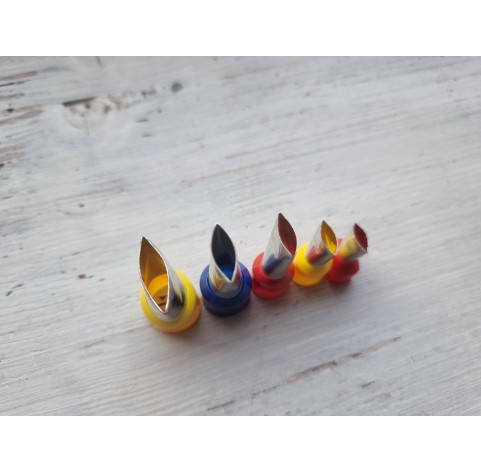 Metal Cutters Narrow Leaf, 4, 5 or 9 pcs., Ø 0.3-1.4 cm