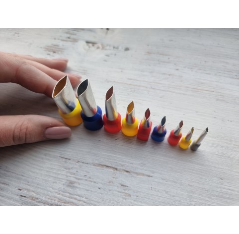 Metal Cutters Narrow Leaf, 4, 5 or 9 pcs., Ø 0.3-1.4 cm