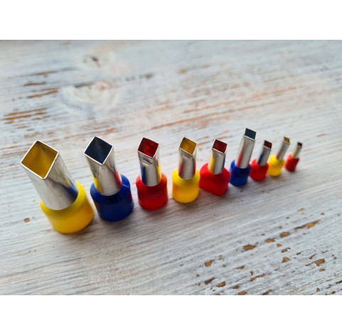 Metal Cutters Rhombus, 4, 5 or 9 pcs., Ø 0.3-1.7 cm
