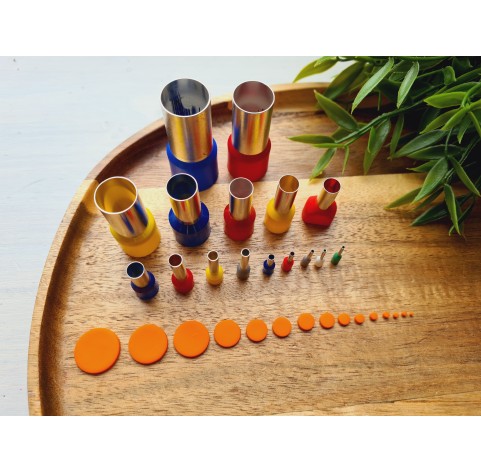 Metal Cutters Round,1, 2, 4, 5, 9, 14 or 16 pcs., Ø 0.75-1.6 cm