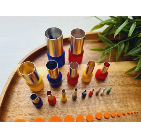 Metal Cutters Round,1, 2, 4, 5, 9, 14 or 16 pcs., Ø 0.75-1.6 cm