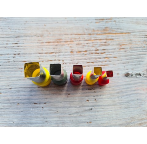 Metal Cutters Square, 4, 5 or 9 pcs., 0.3-1.2 cm