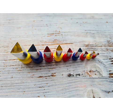Metal Cutters Triangle, 4, 5 or 9 pcs., 0.3-1.4 cm