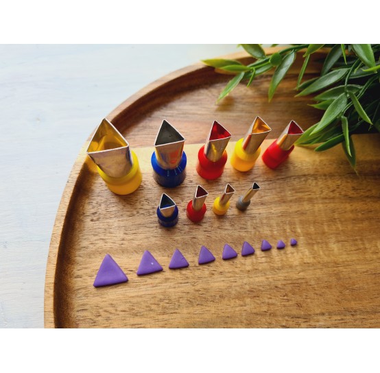 Metal Cutters Triangle, 4, 5 or 9 pcs., 0.3-1.4 cm
