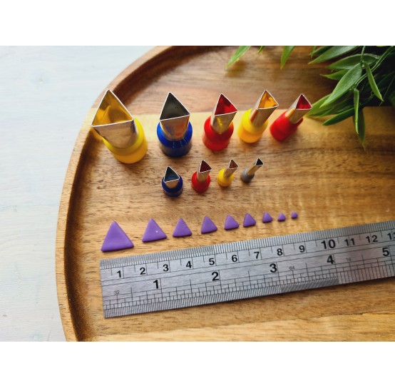 Metal Cutters Triangle, 4, 5 or 9 pcs., 0.3-1.4 cm