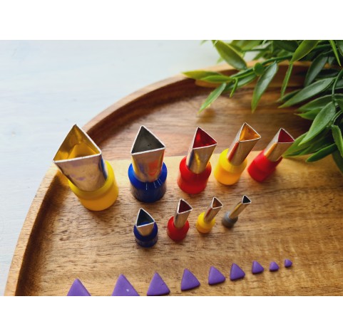 Metal Cutters Triangle, 4, 5 or 9 pcs., 0.3-1.4 cm