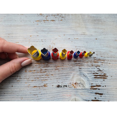 Metal Cutters Wavy Petal, 4, 5 or 9 pcs., Ø 0.3-1.4 cm