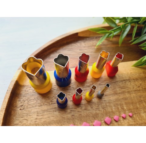 Metal Cutters Wavy Petal, 4, 5 or 9 pcs., Ø 0.3-1.4 cm