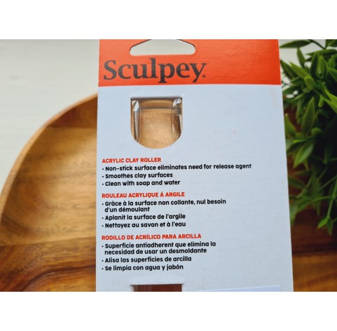 Sculpey acrylic roller for polymer clay, with non - stick surface