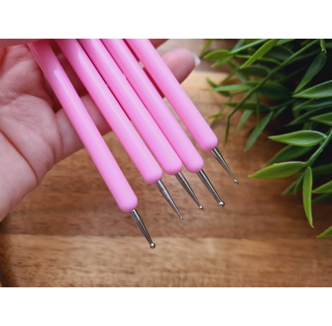 Polymer clay tools, Modelling tool set, 5 pcs., double-sided