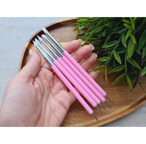 Polymer clay tools, Modelling tool set, 5 pcs., double-sided