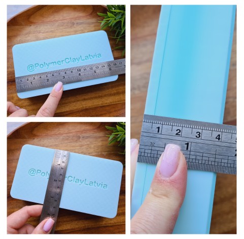 Personalized Color-Shift Cornstarch Box for Polymer Clay and Cutters, 16.2×8.7×3.9 cm