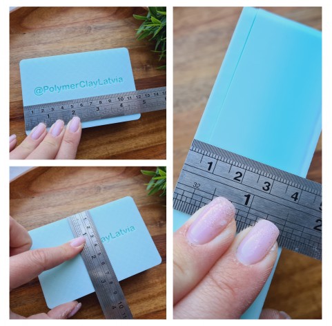 Personalized Color-Shift Cornstarch Box for Polymer Clay and Cutters, 12×8×4 cm