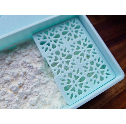 Personalized Color-Shift Cornstarch Box for Polymer Clay and Cutters, 12×8×4 cm