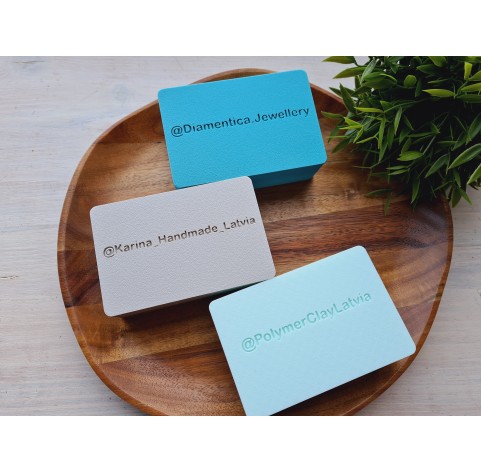 Personalized Color-Shift Cornstarch Box for Polymer Clay and Cutters, 12×8×4 cm