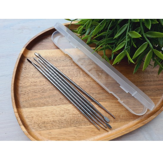 Polymer clay tools, Modelling tool set, 6 pcs., double-sided