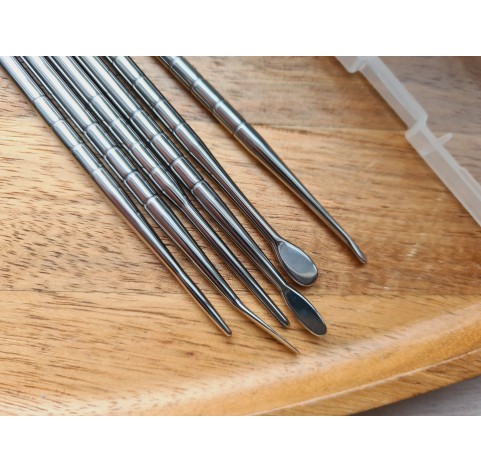 Polymer clay tools, Modelling tool set, 6 pcs., double-sided