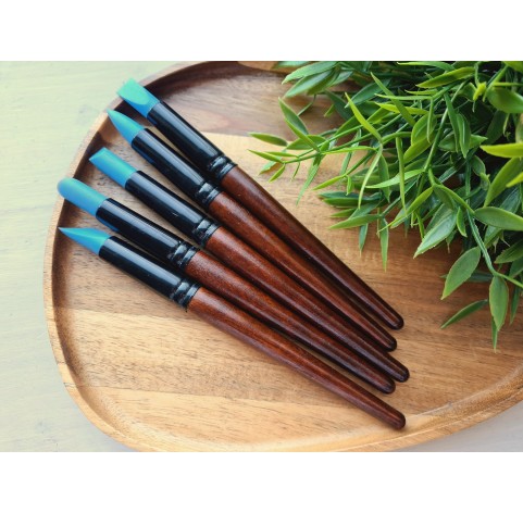 Silicone Rubber Tip Paint Brushes set for Polymer Clay, 5 pcs., Pentart