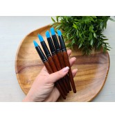 Silicone Rubber Tip Paint Brushes set for Polymer Clay, 5 pcs., Pentart