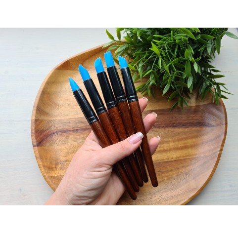 Silicone Rubber Tip Paint Brushes set for Polymer Clay, 5 pcs., Pentart