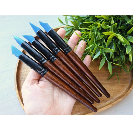Silicone Rubber Tip Paint Brushes set for Polymer Clay, 5 pcs., Pentart