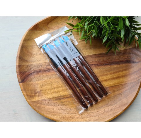 Silicone Rubber Tip Paint Brushes set for Polymer Clay, 5 pcs., Pentart