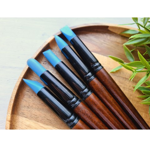 Silicone Rubber Tip Paint Brushes set for Polymer Clay, 5 pcs., Pentart