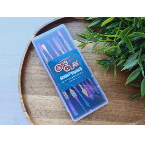 Polymer clay tools, Modelling tool, Cosclay SCULPTOOLS, 7 pcs., double-sided