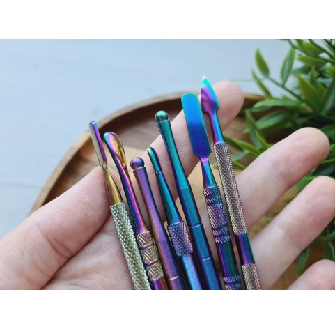 Polymer clay tools, Modelling tool, Cosclay SCULPTOOLS, 7 pcs., double-sided